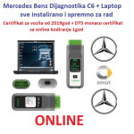 MB Star C6 Mercedes dijagnostika + Laptop 9/2023 + Certifikat Online