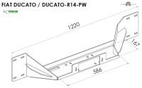 Nosač vitla - prednji - Fiat Ducato (2014+)