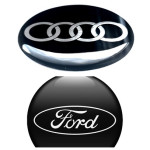 AUDI I FORD, centar naljepnica za ratkape i alufelge, 56 i 65 mm, novo
