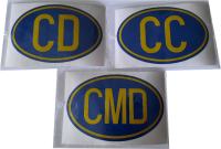 Oznaka CD, CMD, CC - samoljepiva