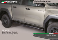 Pragovi Misutonida 76 mm – Crni mat – Toyota Hilux 2015–2025 / TR...