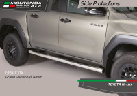 Pragovi Misutonida 76 mm – polirani inox – Toyota Hilux 2015–2025...