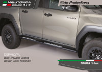 Pragovi Misutonida – Crni mat – Toyota Hilux 2015–2025 / TRAVO 20...