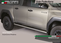 Pragovi Misutonida – Polirani INOX – Toyota Hilux 2015–2025 / TRA...