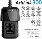 TOPDON ArtiLink 300 OBD2 Alat za skeniranje Čitač kodova automobila