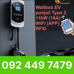 Wallbox 11kW 16A punjač za električna vozila - Type 2 - WIFI - RFID