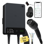 Wallbox punjač za električna vozila 7 kW – Type 2, RFID, aplikacija