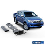 Zaštita podvozja RIVAL - Aluminij 6mm - Toyota Hilux (2005-2015)