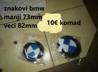 bmw logo-znakovi za haubu i gepek vrata