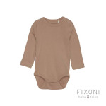 Fixoni - Bodi dugi rukav, Affogat, vel. 62
