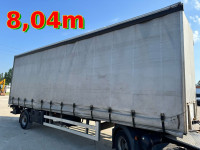 BECK BE Pritsche + Plane semi-trailer+ DHollandia LBW 1000 kg -