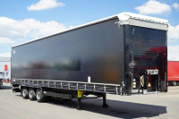 Schmitz Cargobull / FIRANKA / MEGA / DACH PODNOSZONY / OŚ PODNOSZONA