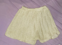 Dječja bijela mini suknja s mašnom