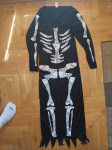 Halloven Haljina sa otiskom skeletona