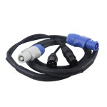 Hibridni kombinirani PROFI kabel DMX + PowerCon 3x 2,5mm2, dug 1m