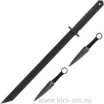 Ninja mač sa noževima za bacanje mačeta nož