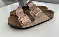 Tamaris rose Gold šlape , natikače