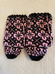 Rucno strikane zimske carape / papuce broj 37
