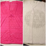 HALJINA ZA PLAŽU ROZA I BIJELA - ONE SIZE - NOVO