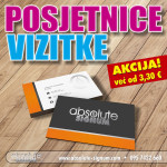 VIZITKE - AKCIJA - posjetnice već od 3,30 EUR/100kom - EXPRESS IZRADA