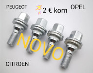 Alu šarafi Citroen, Peugeot, Opel