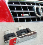 Audi GRIL OZNAKA za prednju masku - SREBRENA, CRNA, MAT