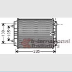 Dodatni hladnjak za Audi A4 A5 A6 A7 A8 Q5 235mm x 190mm novi