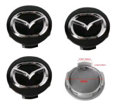 Mazda centar čepovi, 56 mm, crni, novo!