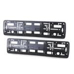 Univerzalni okvir registracijskih pločica tablica Carbon sjajni 2 kom