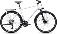 CUBE KATHMANDU PRO METALLICWHITE´N´CHROME 2027  58 cm