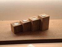 ADVENTNE SVIJEĆE (puno drvo hrast)