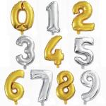 Baloni brojevi - zlatni i srebrni 1m folija