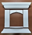 Božićni kamin od tvrdog stiropora