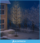 Božićno drvce s 2000 LED žarulja toplo bijelo svjetlo 500 cm - NOVO