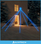 Božićno drvce s LED svjetlima 576 LED žarulja plavo 3,6 m - NOVO
