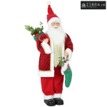 Djed Mraz visok 120 cm, pjeva i pleše, stojeća animirana božićna figur