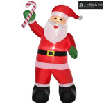 Napuhani Djed Mraz s LED rasvjetom, 140x85x250 cm