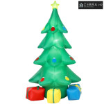 Napuhano božićno drvce 300 cm s RGB zvjezdastim LED svjetlom, poklon k