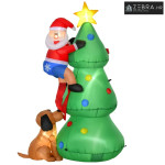 Napuhano božićno drvce, božićni ukras, 1,8 m, uklj. puhalo, 123 cm x 8