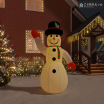 Snjegović na napuhavanje s LED svjetlima 370 cm - 370 cm 1 1