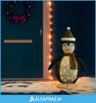 Ukrasni božićni snježni pingvin LED luksuzna tkanina 120 cm - NOVO