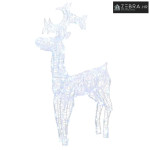 Ukrasni božićni sobovi s 90 LED žarulja 60x16x100 cm akrilni - Hladna