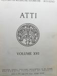 ATTI, volume XVI - na talijanskom