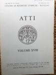 ATTI, volume XVIII - na talijanskom