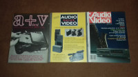 Audio video test + trend časopisi - 3 broja - 1990-1991. g.