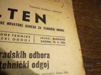 Bilten Narodne tehnike, Zagreb, 1954.