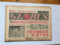 GLOBUS, STARI ČASOPIS, ILUSTRIRANI TJEDNIK, GODiNA 3 BROJ 129, 1956.
