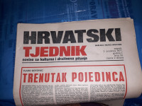 HRVATSKI TJEDNIK novine iz 1971.god.