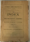 Index (nastavak i svršetak) Diplomatičkoga zbornika Kraljevine Hrvatsk