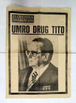 Umro drug TITO 1980g. Slobodna Dalmacija